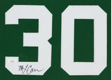 M. L. Carr Signed Boston Celtics 36"x 44" Framed Jersey (JSA COA) 2xNBA Champion