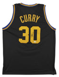 Stephen Curry Authentic Signed Black City Edition Pro Style Jersey JSA