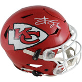 Travis Kelce Autographed Kansas City Chiefs SpeedFlex Helmet Beckett 49085