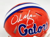 URBAN MEYER AUTOGRAPHED FLORIDA ORANGE SPEED MINI HELMET BECKETT WITNESS 230114