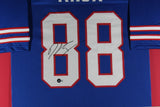 DAWSON KNOX (Bills blue TOWER) Signed Autographed Framed Jersey Beckett