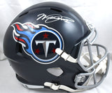 Will Levis Autographed Tennessee Titans F/S Speed Helmet - Fanatics *Silver