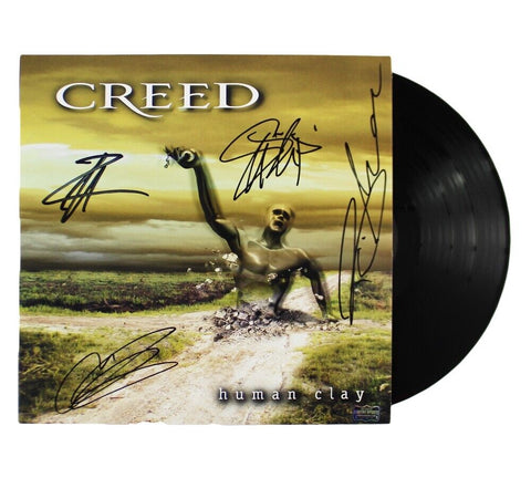 Scott Stapps, Mark Termonti, Brian Marshall & Scott Phillips Signed Creed Album