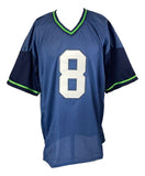 Matt Hasselbeck Seattle Signed Blue Football Jersey BAS