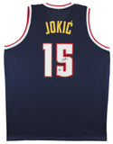 Nikola Jokic Authentic Signed Navy Blue Pro Style Jersey BAS Witnessed