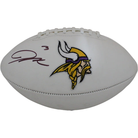 Jordan Addison Autographed Minnesota Vikings Logo Football Beckett 47363