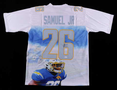 Asante Samuel Jr. Signed Los Angeles Chargers Jersey (JSA COA) 2021 2nd Round Pk