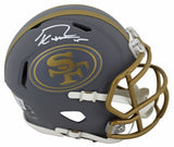 49ers George Kittle Authentic Signed Slate Speed Mini Helmet BAS Witnessed