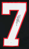 Michael Vick Authentic Signed Black Pro Style Framed Jersey JSA Witness