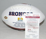 CRAIG MORTON AUTOGRAPHED SIGNED DENVER BRONCOS WHITE LOGO FOOTBALL JSA