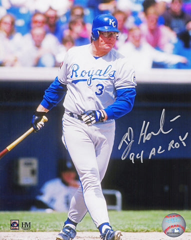 Bob Hamelin Signed Kansas City Royals Batting 8x10 Photo w/94 AL ROY - (SS COA)