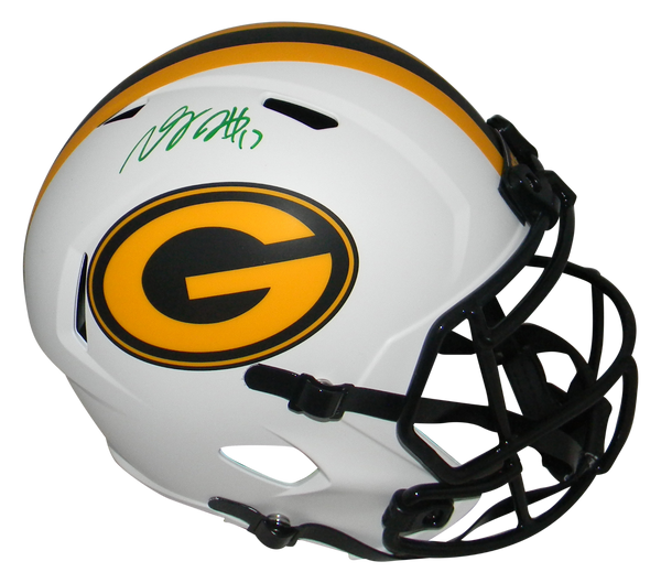 DAVANTE ADAMS SIGNED GREEN BAY PACKERS LUNAR FULL SIZE SPEED HELMET BECKETT