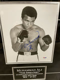 Muhammad Ali Signed Autographed Photo Framed To 18x29 PSA/DNA