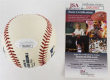 Rickey Henderson Signed Baseball (JSA COA) 1,406 Stolen Bases / Yankees / A's