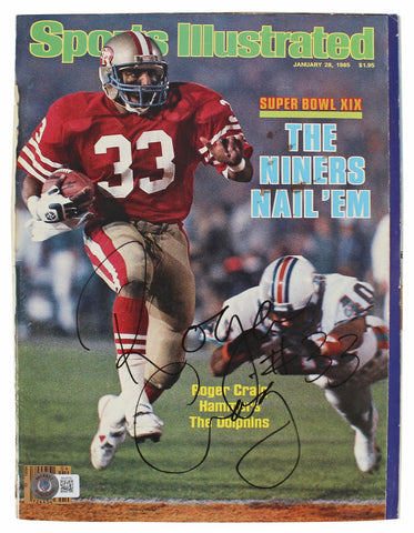 49ers Roger Craig Signed January 1985 Sports Illustrated Magazine BAS #BK43730