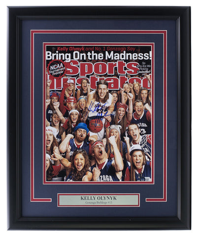 Kelly Olynyk Signed Framed 11x14 Gonzaga Bulldogs Photo BAS