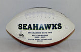 Curt Warner Autographed Seattle Seahawks Logo Football with ROH and JSA W Auth