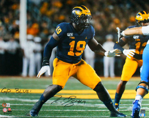 Kwity Paye Autographed Michigan 16x20 FP Stance Photo w/Insc.-Beckett W Hologram