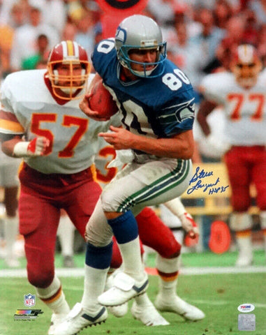 STEVE LARGENT AUTOGRAPHED SIGNED 16X20 PHOTO SEAHAWKS "HOF 95" PSA/DNA ITP 89903