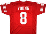 Steve Young Autographed Red Pro Style Jersey - JSA W *Black