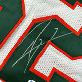 Autographed/Signed Ray Lewis Miami White College Football Jersey Beckett BAS COA