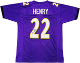 BALTIMORE RAVENS DERRICK HENRY AUTOGRAPHED PURPLE JERSEY BECKETT WITNESS 230168