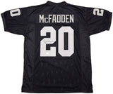 OAKLAND RAIDERS DARREN MCFADDEN AUTOGRAPHED BLACK JERSEY BECKETT BAS QR 229984