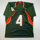 Autographed/Signed Devin Hester Miami Green College Football Jersey JSA COA