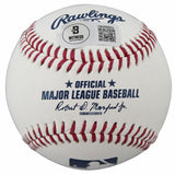 Rangers Rafael Palmeiro "569 HR's" Authentic Signed Oml Baseball BAS Witnessed