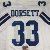 Autographed/Signed Tony Dorsett Dallas White Football Jersey JSA COA