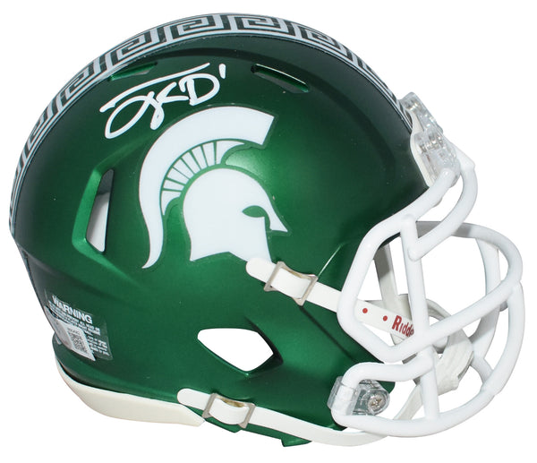 JAYDEN REED AUTOGRAPHED MICHIGAN STATE SPARTANS SPEED MINI HELMET BECKETT