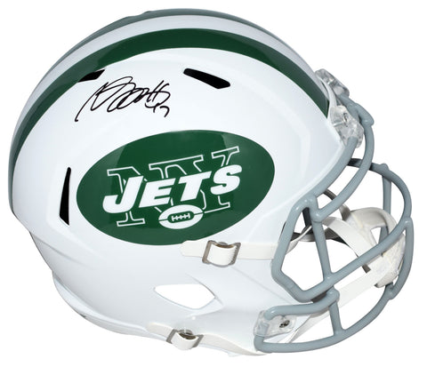 DAVANTE ADAMS SIGNED NEW YORK JETS WHITE FULL SIZE SPEED HELMET BECKETT