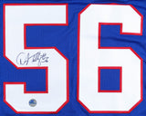 Darryl Talley Signed Bills Jersey (Pro Player Holo) Buffalo Linebacker /W. Virg