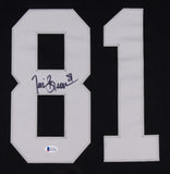 Tim Brown Signed Oakland Raiders 35x43 Framed Jersey (Beckett) W.R. (1988-2003)