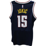 Nikola Jokic Signed Denver Nuggets Nike Navy Jersey Joker JSA 46320