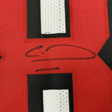 FRAMED Autographed/Signed CALVIN RIDLEY 33x42 Atlanta White Jersey Beckett COA