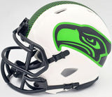 TYLER LOCKETT AUTOGRAPHED SEAHAWKS LUNAR ECLIPSE WHITE MINI HELMET MCS 200483