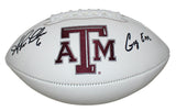 Shane Lechler Autographed Texas A&M Aggies Logo Football Gig Em BAS 34367