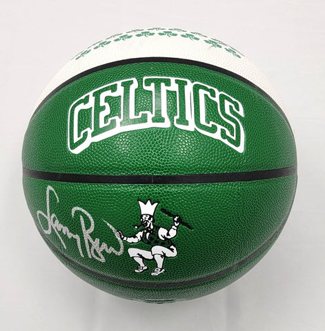 Larry Bird Signed Celtics City Edition Wilson NBA Basketball Auerbach Smoke BAS