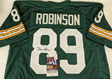 Dave Robinson Signed Green Bay Packers Jersey JSA COA/ 2xSuper Bowl Champ I & II