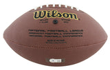 Jaguars Fred Taylor Signed Wilson Super Grip Football W/ Case BAS Witnessed