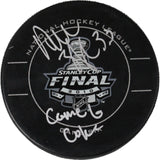 Dustin Byfuglien Autographed Chicago Blackhawks Hockey Puck Insc Beckett 46751