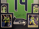 FRAMED SEATTLE SEAHAWKS DK METCALF AUTOGRAPHED SIGNED JERSEY JSA COA