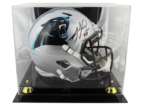 Panthers Julius Peppers Signed Full Size Speed Rep Helmet W/ Case BAS Witnessed