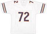 BEARS WILLIAM PERRY AUTOGRAPHED WHITE JERSEY "THE FRIDGE" BECKETT WITNESS 220902