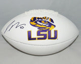 JAMAL ADAMS AUTOGRAPHED SIGNED LSU TIGERS WHITE LOGO FOOTBALL JSA