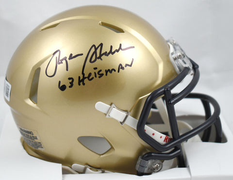 Roger Staubach Signed Navy Midshipmen Speed Mini Helmet w/ Heisman-Beckett W