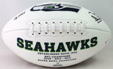 Steve Largent Signed Seattle Seahawks Logo Football w/HOF- Beckett W Auth *Split