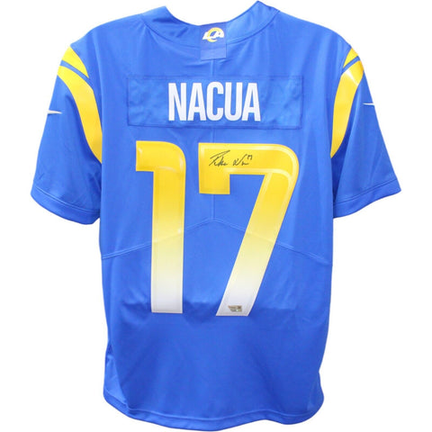 Puka Nacua Signed Los Angeles Rams Nike Limited Royal Jersey FAN 44572