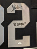 FRAMED LAS VEGAS RAIDERS MARCUS ALLEN AUTOGRAPHED SIGNED JERSEY JSA COA